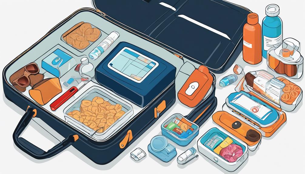 diabetic travel packing list