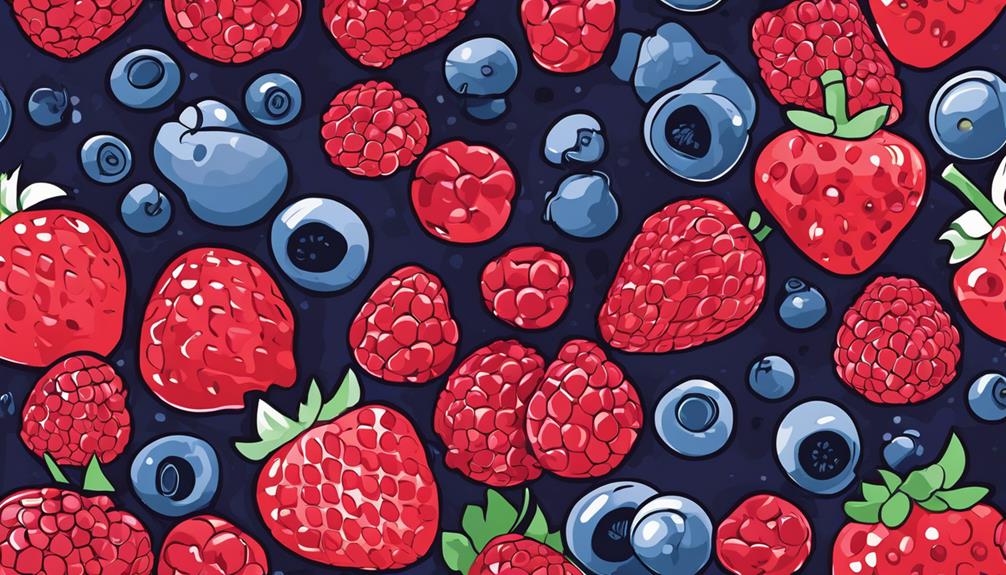 sweet ripe juicy berries